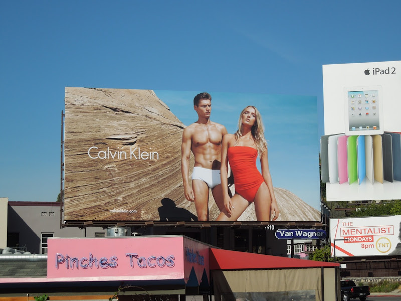 Calvin Klein swimwear 2012 billboard