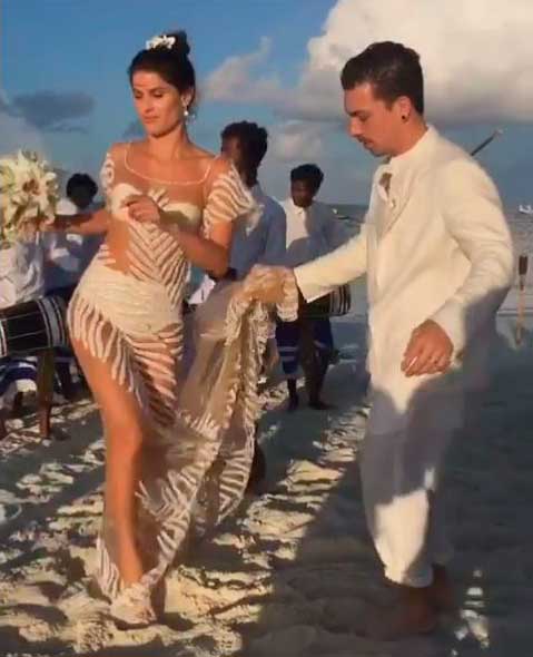 Isabeli Fontana vestido de noiva, casamento Di Ferrero