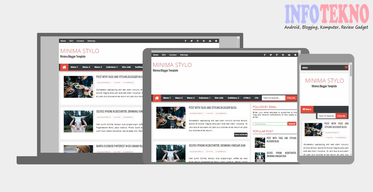 Template Blog Responsive gratis