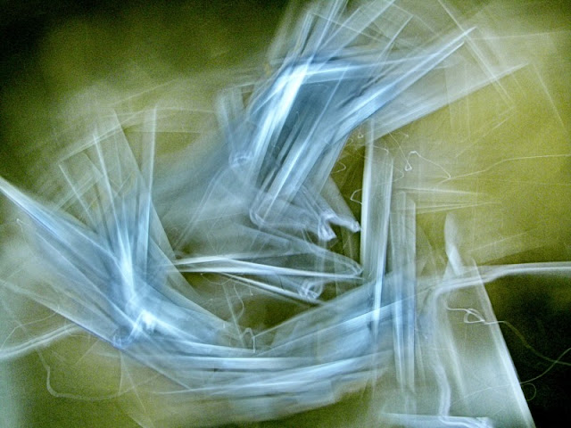 Camera-Movement Light-Painting Abstract Photograph by Rick Doble.