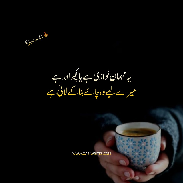 Best Chai Poetry in Urdu Text | 2 Lines Tea Poetry - Qasiwrites