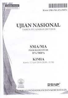 Pada artikel sebelumnya aku telah membagikan file soal  Soal UN Kimia Sekolah Menengan Atas 2018