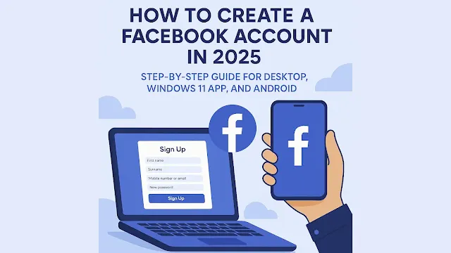 How to create Facebook account in 2025 on Windows 11 and Android