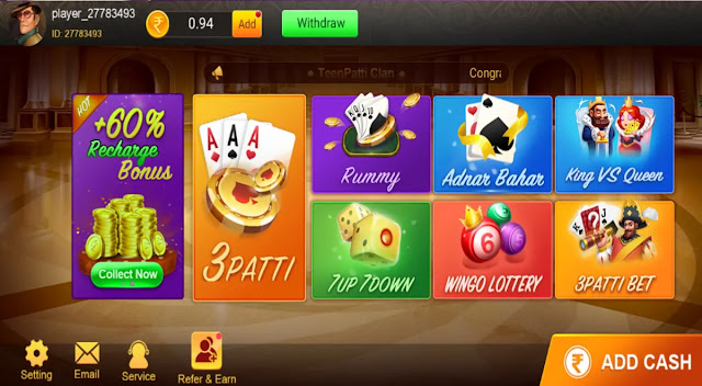 teen patti clan available games