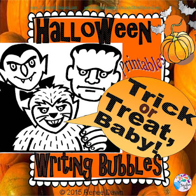 https://www.teacherspayteachers.com/Product/Halloween-Writing-Halloween-Writing-Bubbles-2129730