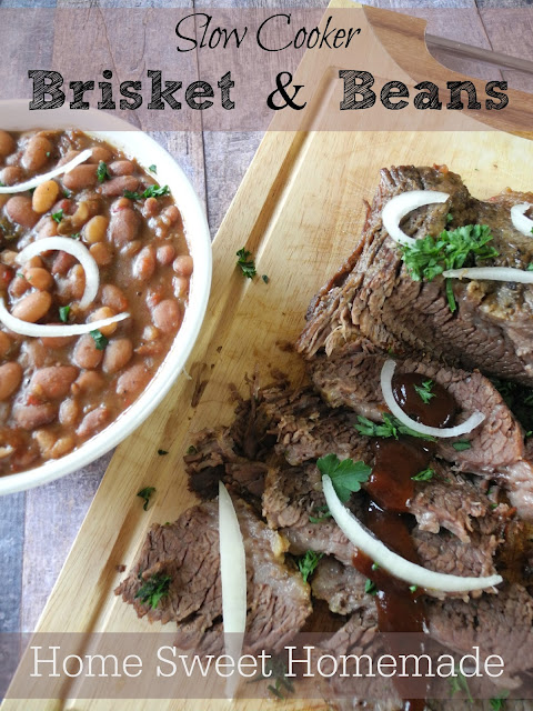Slow Cooker Brisket & Beans