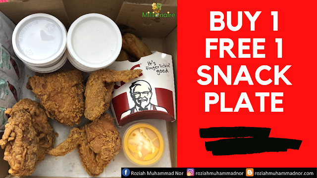 Buy 1 Free 1 KFC Snack Plate