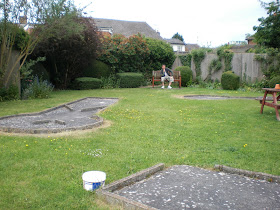 Crazy Golf in the beer garden at The Dolphin Pub in Melbourn