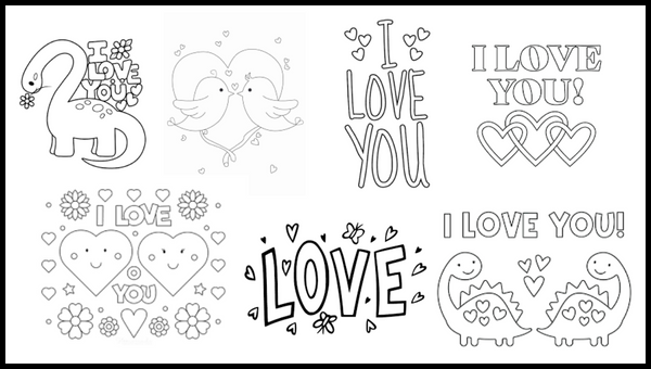 8 Best Coloring Pages Love | Free Printables for Kids & Adults