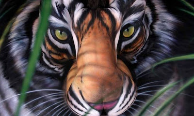 Optical Illusion Of A Tiger