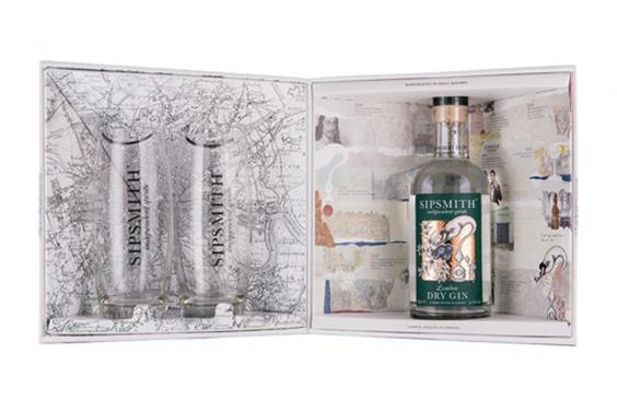 Sipsmith Gin avec Lunettes boîte cadeau