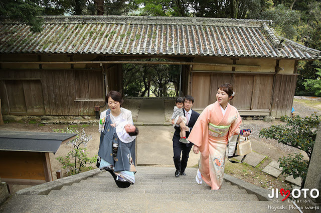 和歌山県の神社でお宮参り出張撮影