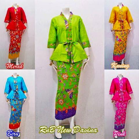 Model Setelan Baju Batik Wanita Seragam Kerja - Baju Batik 