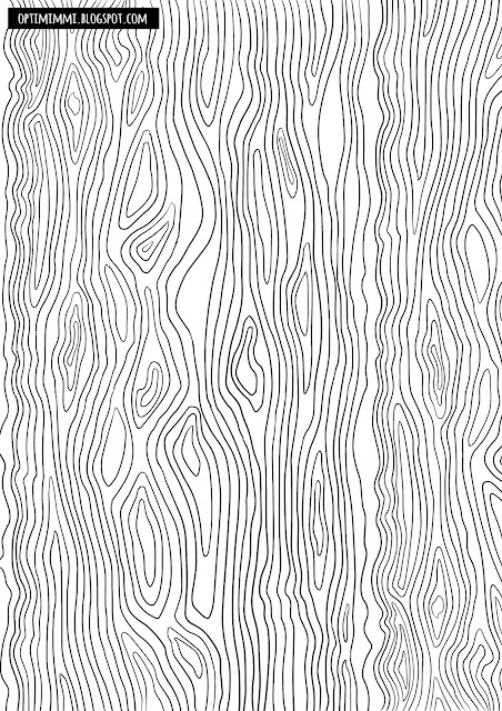 A coloring page of the texture of wood or water / Värityskuva puun tekstuurista tai vedestä