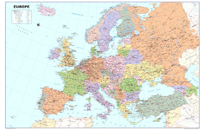 Map of Europe Geography Region