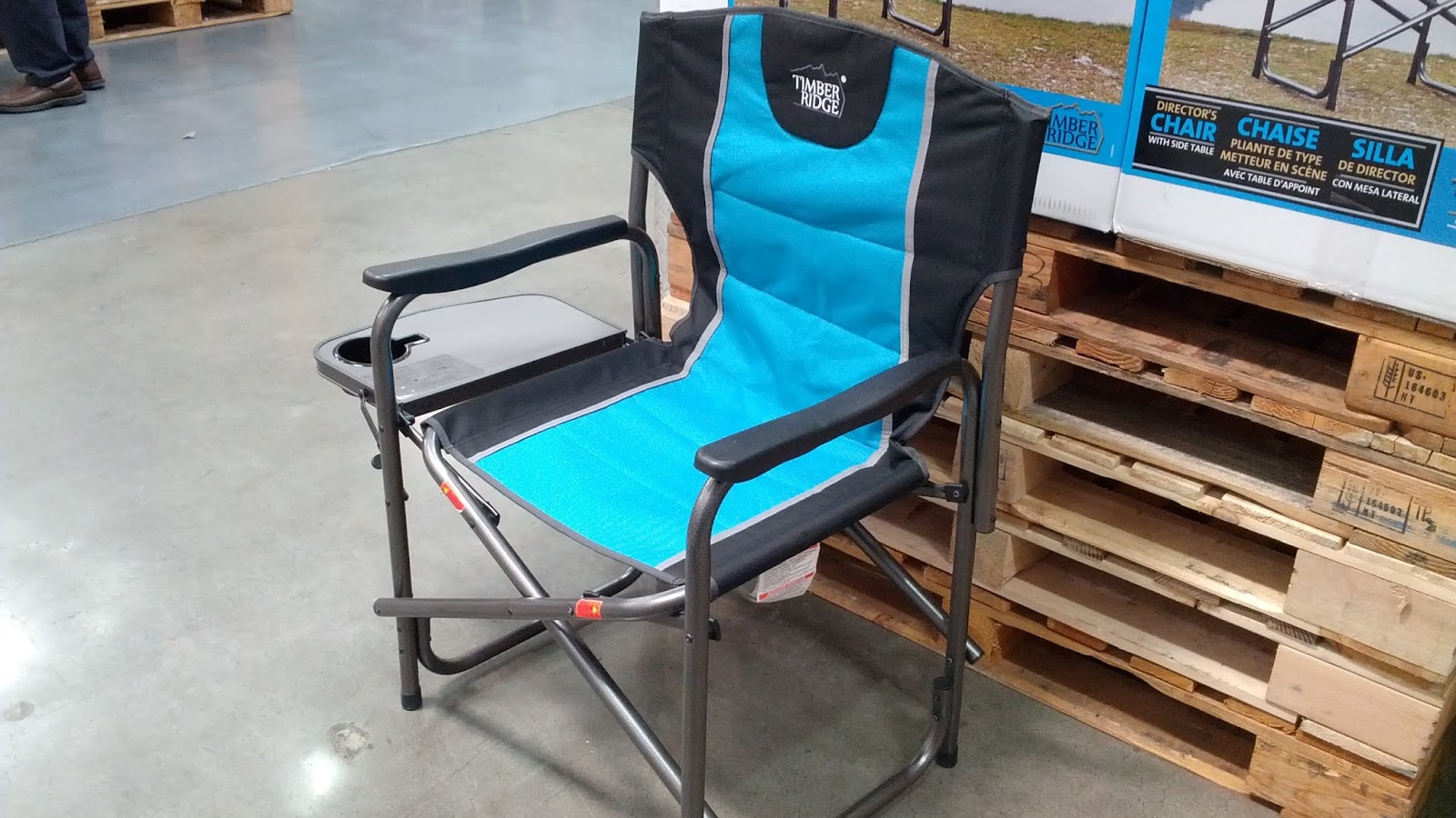 timber ridge director's chair with side table  costco weekender