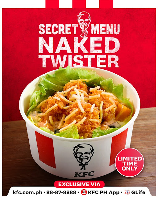 KFC Secret Menu Philippines 2022 Naked Twister