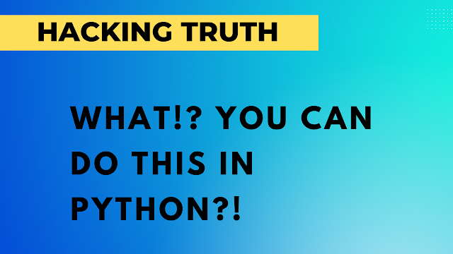 WHAT!? You Can Do THIS In Python?