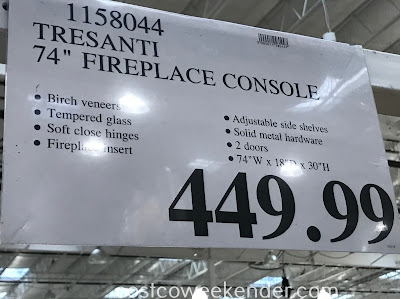 Deal for the Tresanti 74in Fireplace Console at Costco