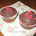 Chokolade cupcakes med snefnug og chokolade ganache...