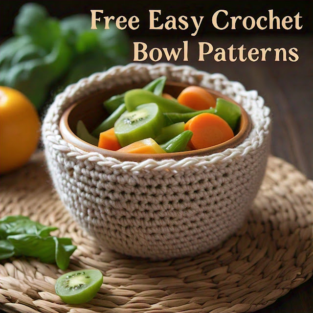 Free Easy Crochet Bowl Cozy Pattern