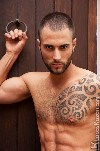 desnudo, gay, Hombre, Homoerotico, Homosexual, miembro viril, modelo, pornstar, stripper, tatuado, velludo, Will Helm, 