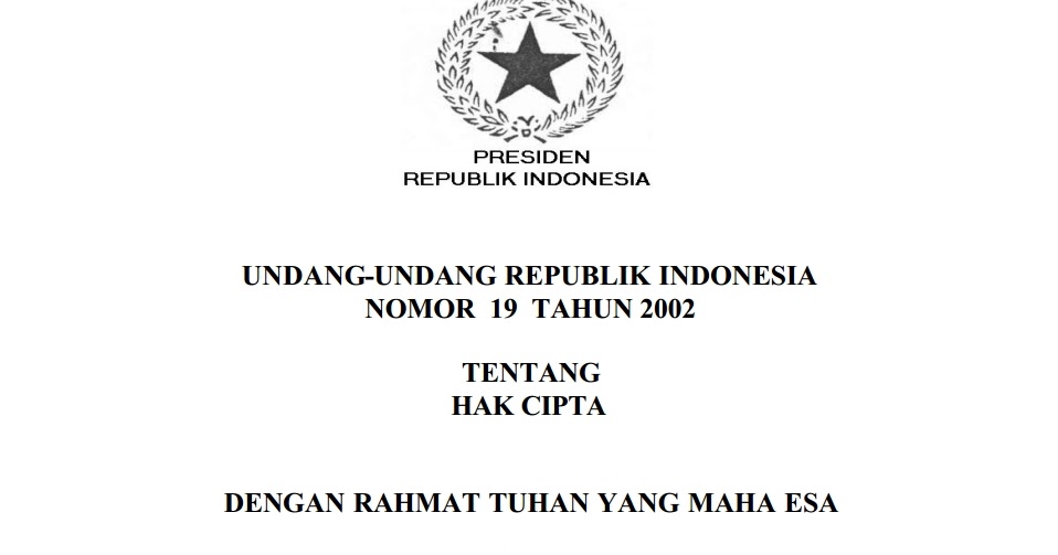 Copyright-World: Download Undang-Undang Hak Cipta Di Indonesia