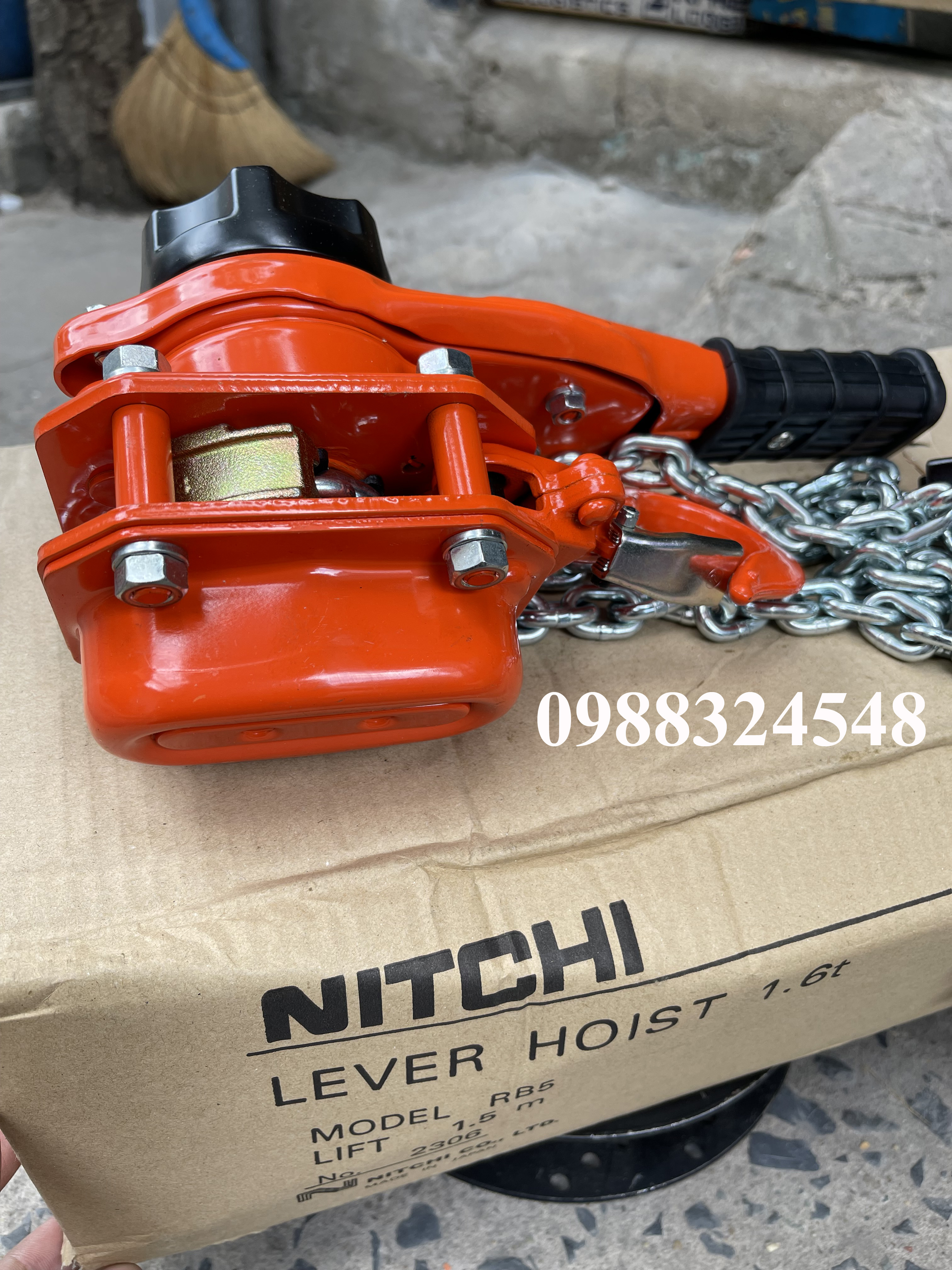 Pa lăng lắc tay Nitchi 0.8 tấn RB50080 / RB50080 Nitchi Lever Hoist