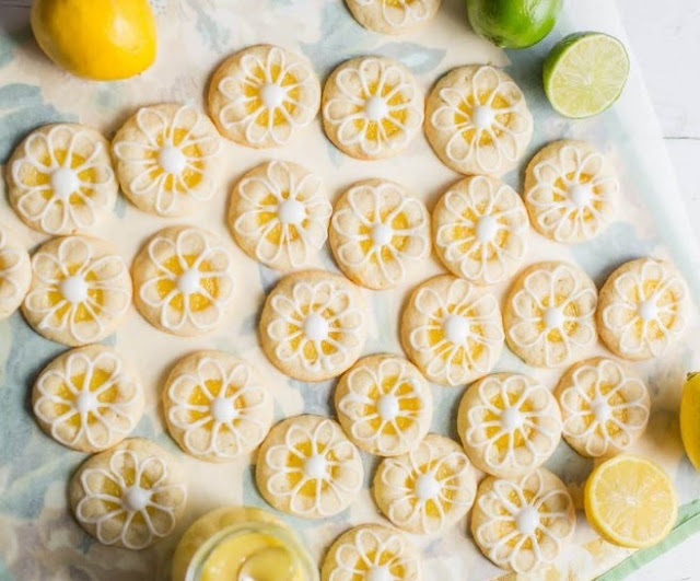 Lemon-Lime Shortbread Thumbprint Cookies 