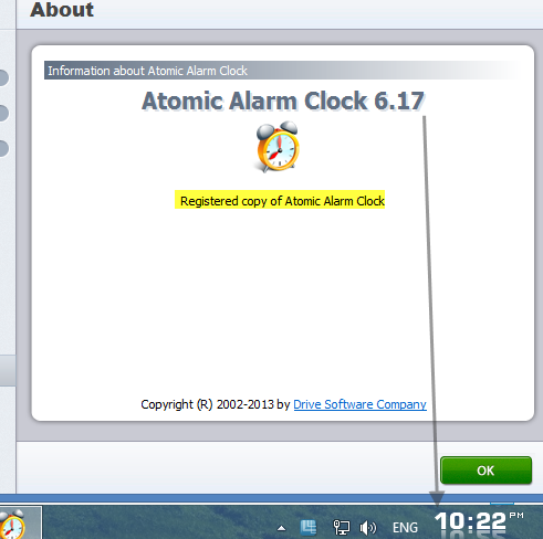 Cracked Registered Atomic Alarm Clock 6.17-Screenshot