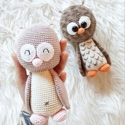 Búhos amigurumi