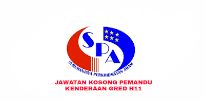 Permohonan Jawatan Kosong Pemandu Kenderaan Gred H11 2018