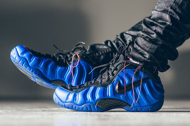 On Feet Look Nike Air Foamposite Pro 'Hyper Cobalt' 624041-403