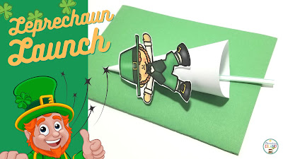 Image of a finished March STEM challenge, Leprechaun Launch