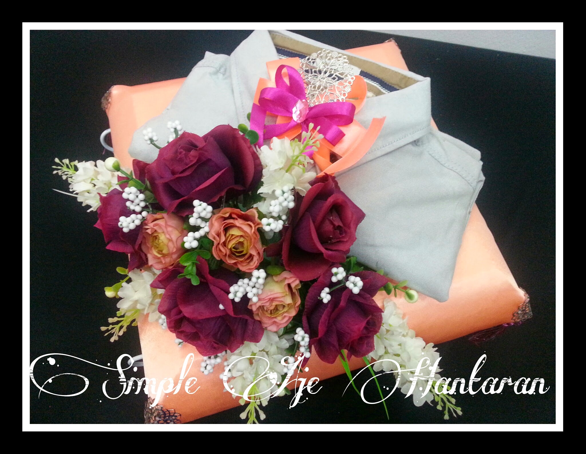 Simple Aje Hantaran: Hantaran Peach dan Maroon