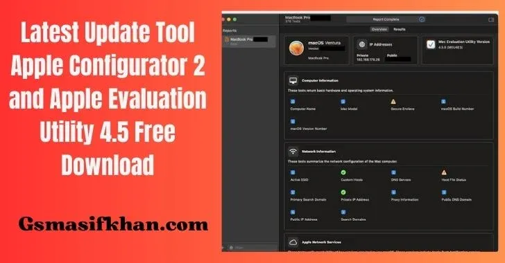 Apple Configurator 2 and Apple Evaluation Utility 4.5