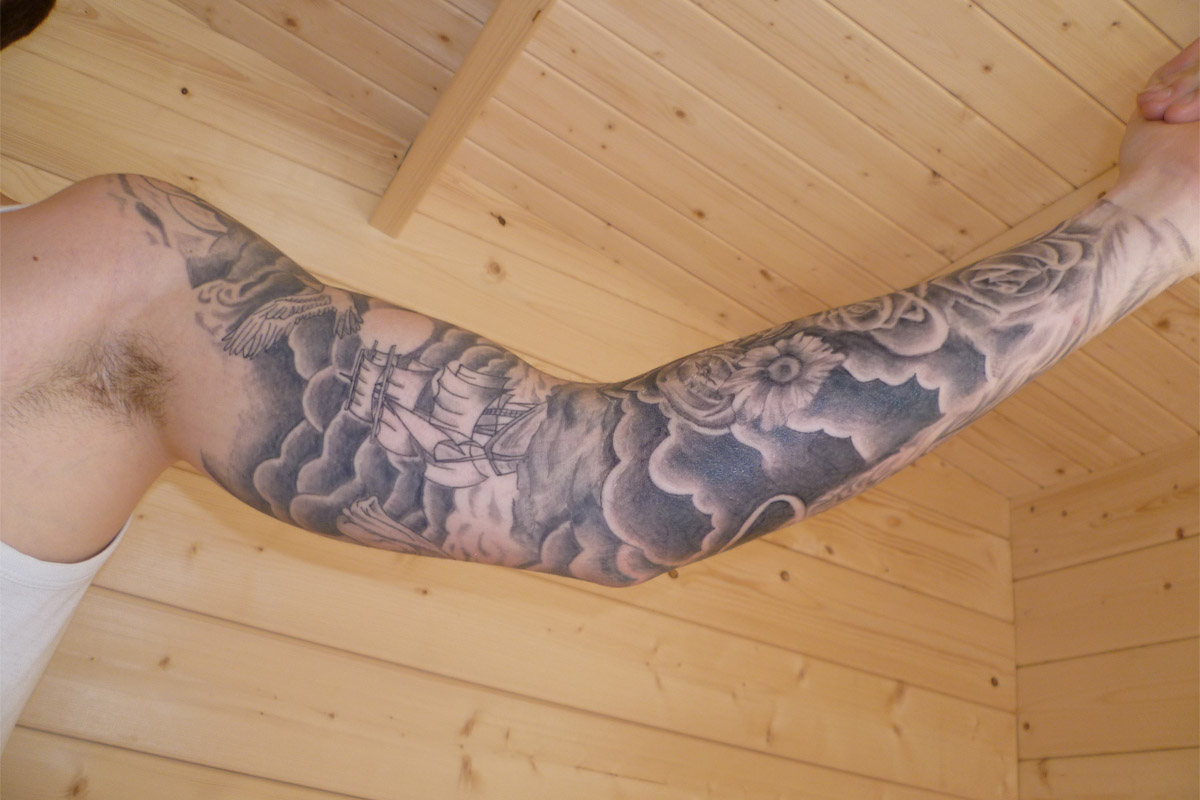 Tattoo Sleeve Designs Clouds