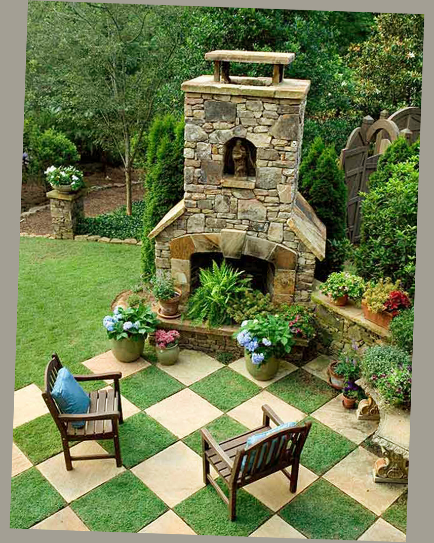 back yard patio design