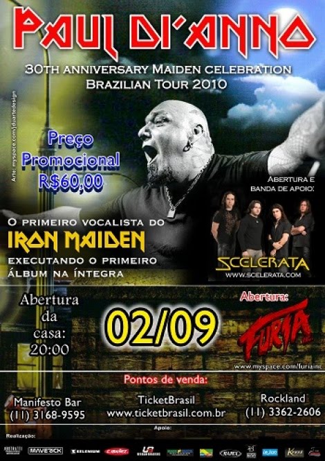 Manifesto Bar: Paul Di'Anno em São Paulo