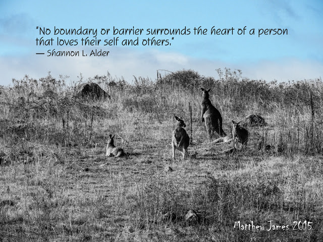 “No boundary or barrier surrounds the heart of a person that loves their self and others.” ― Shannon L. Alder