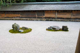 Raked Garden Ryoan-ji Temple Kyoto Japan