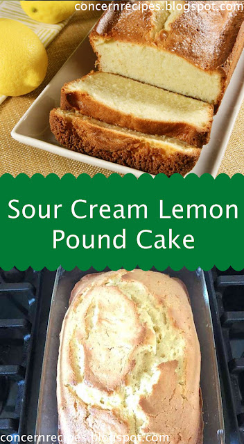 Light and Moist Sour Cream Lemon Pound Cake