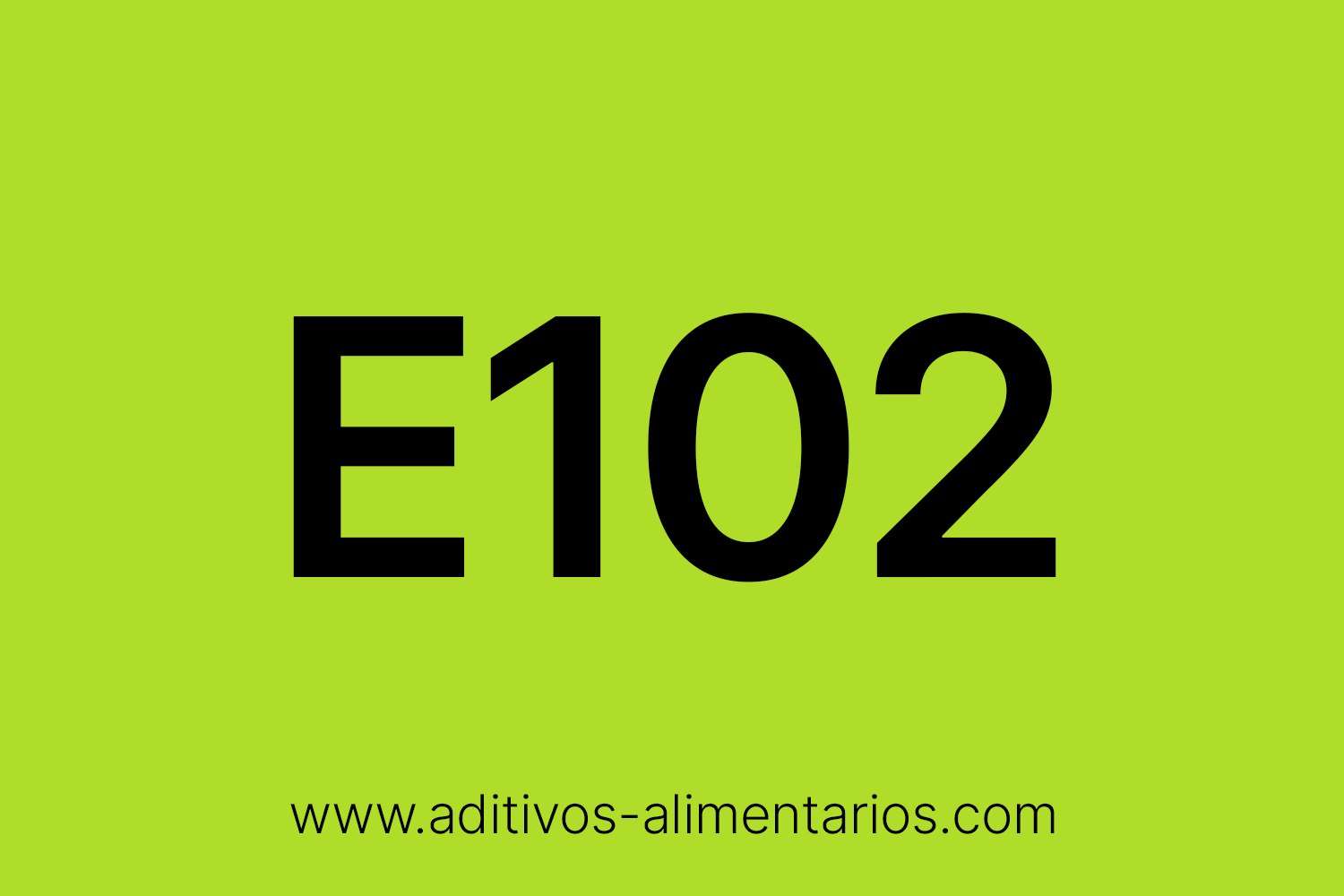 Aditivo Alimentario • E102 • Tartracina