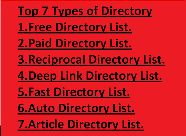 Top 7 Types of Directory List