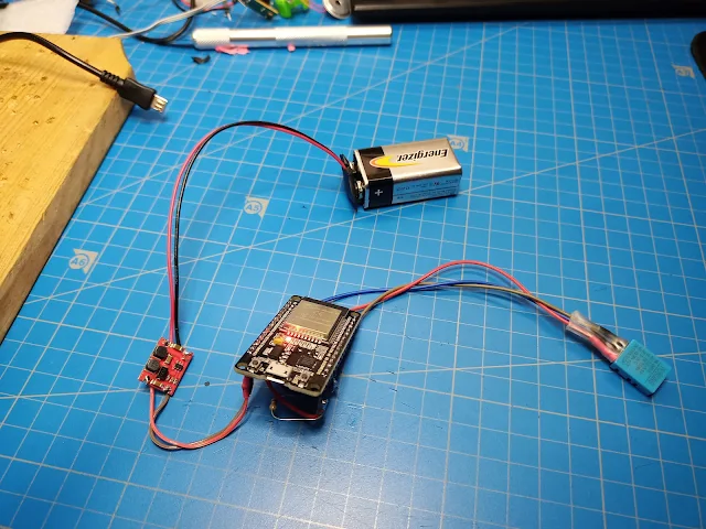 Trimiterea unui mesaj de la un ESP32 către Whatsup cu data, ora, și de la senzorul DTH11 temperatura și umiditatea