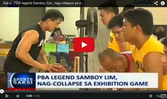 Former San Miguel Beer PBA Superstar Samboy Lim, Collapsed During An Exhibition Game