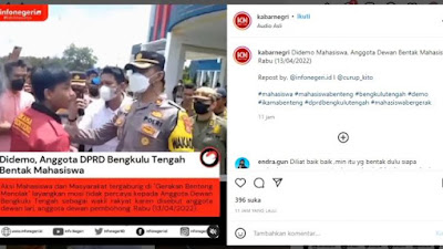 VIdeo Viral! Anggota Dewan Bentak Mahasiswa Demonstran, Warganet: Kan Pembantu