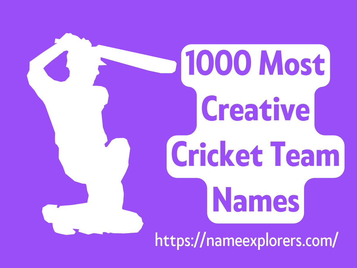 1000 Most Creative Cricket Team Names: Get Inspired for Your Next Tournament