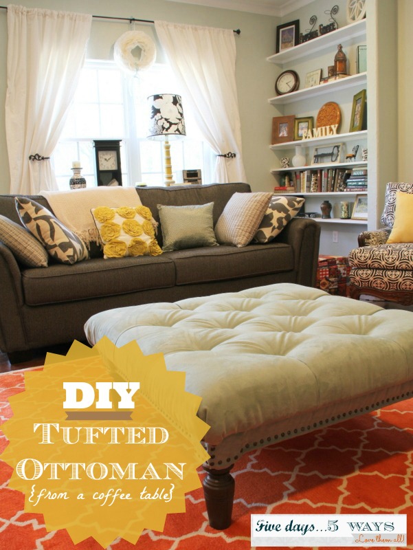 tufted rectangle ottoman