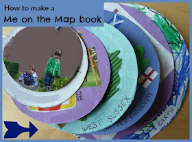How to make a me on the map book craft with children